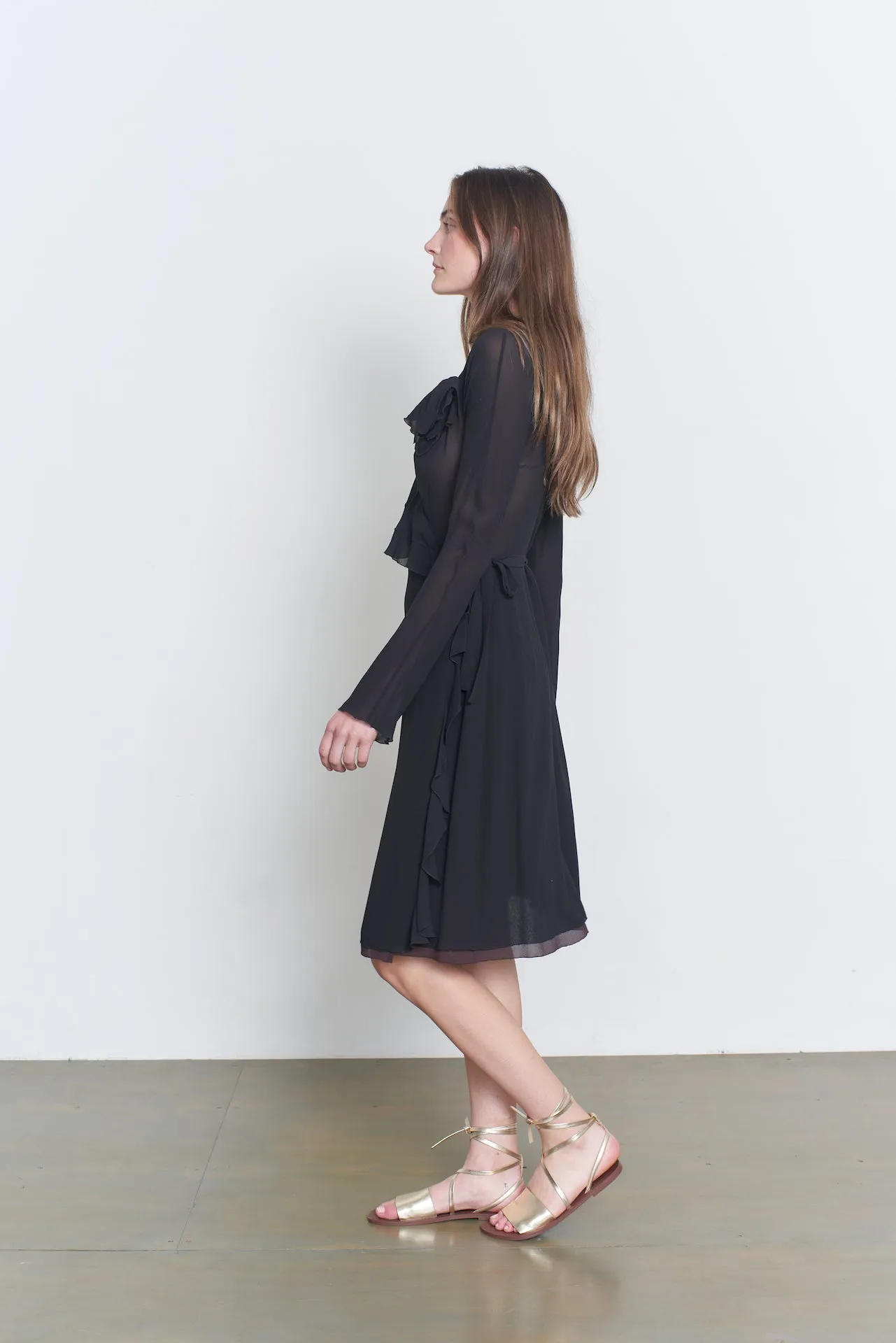 Sonia Rykiel chiffon wrap dress - Vintage