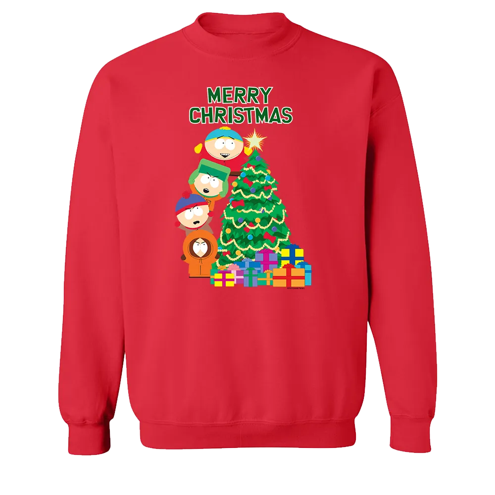 South Park Merry Christmas Holiday Fleece Crewneck Sweatshirt