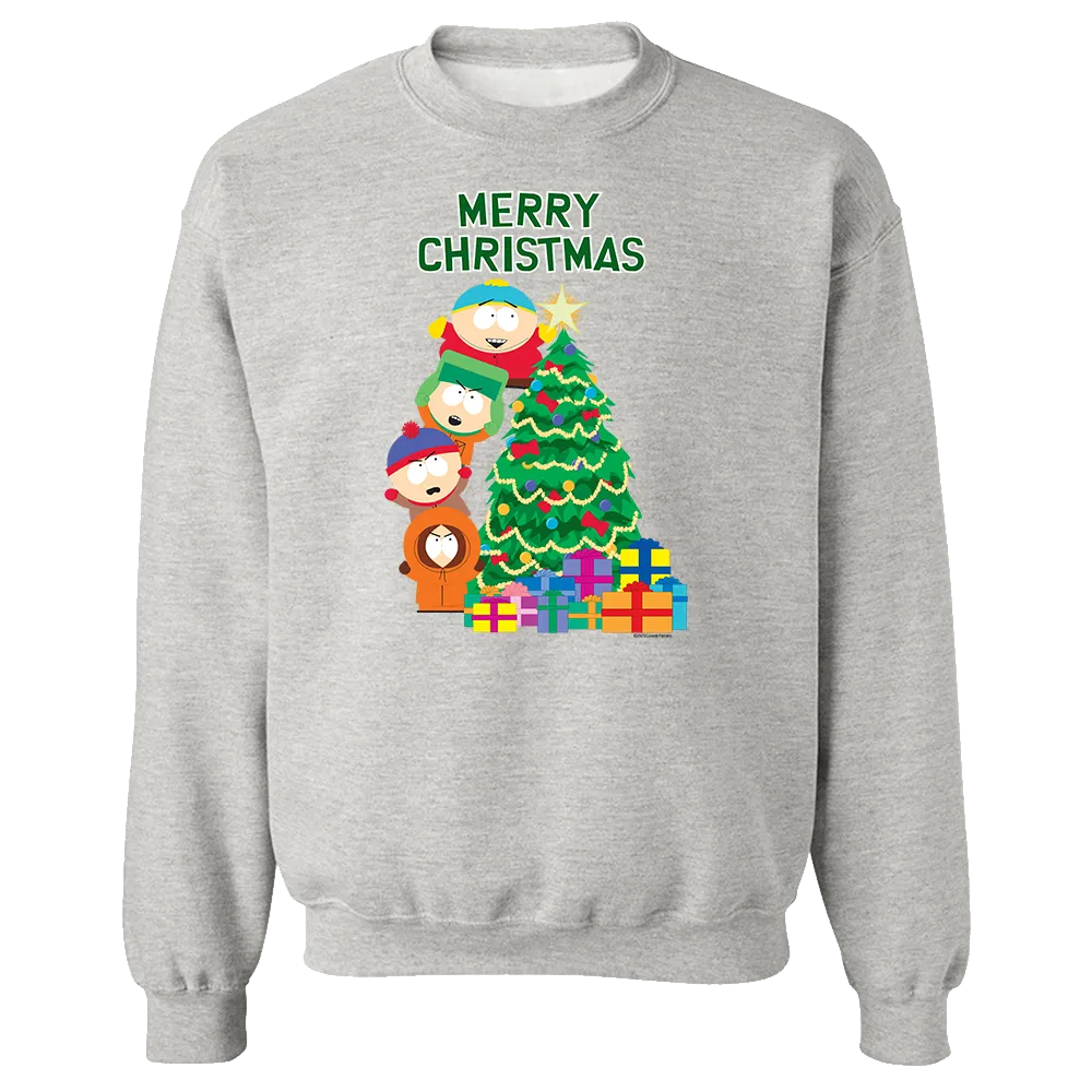 South Park Merry Christmas Holiday Fleece Crewneck Sweatshirt