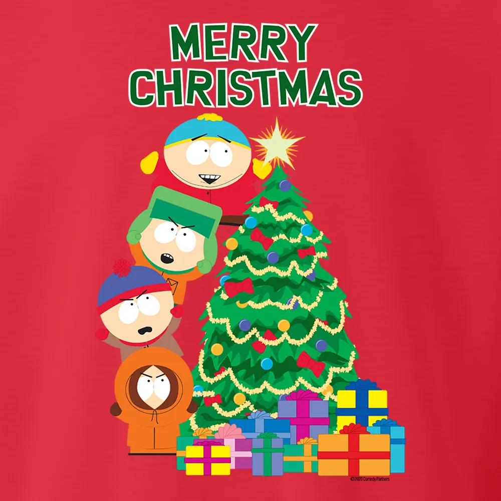 South Park Merry Christmas Holiday Fleece Crewneck Sweatshirt