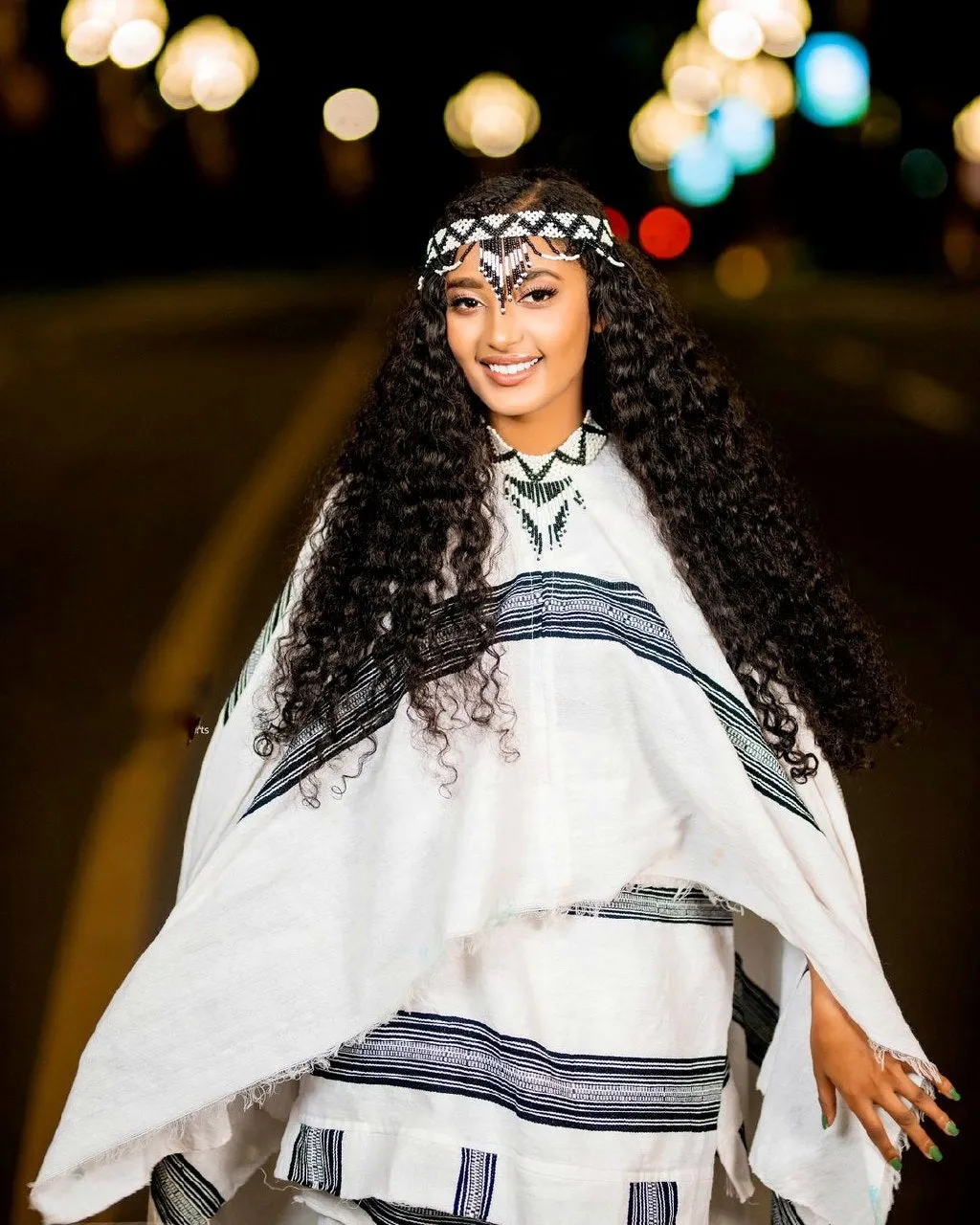 Stylish Oromo Dress Elegant Oromo Cultural Dress with Accessories Dress for Irreechaa