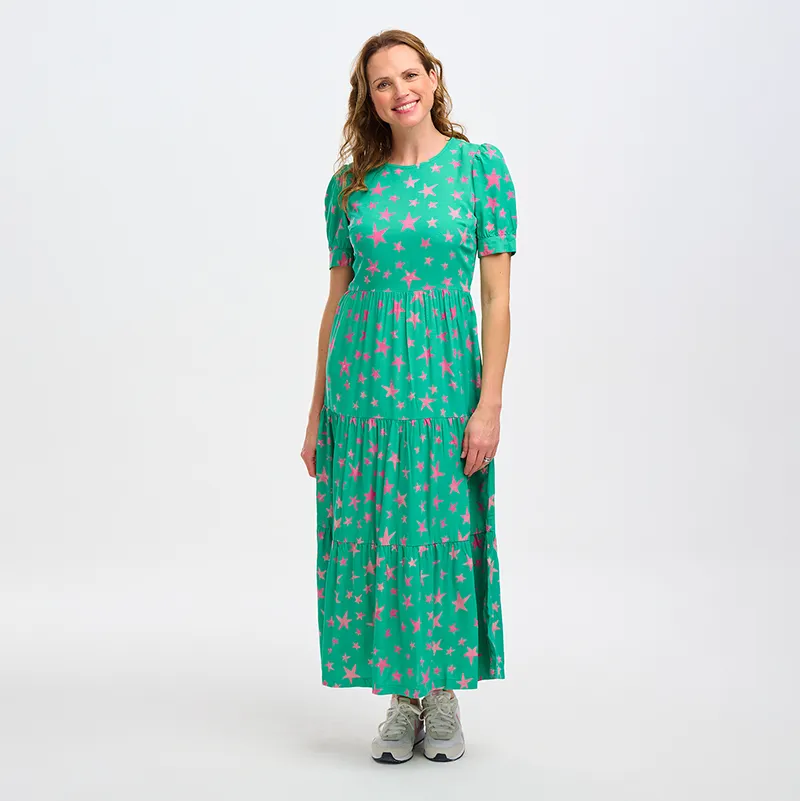 Sugarhill Portia Batik Maxi Tiered Dress