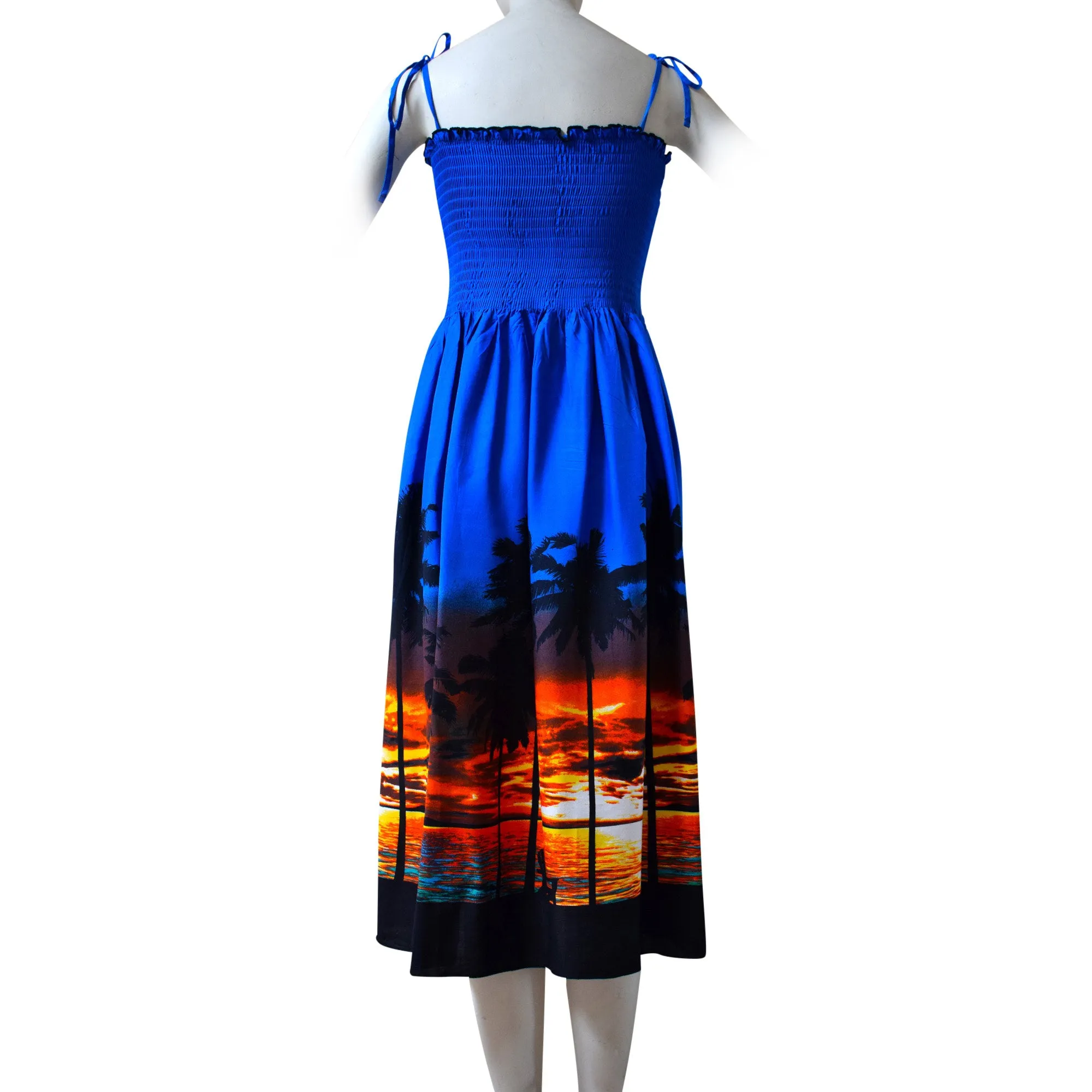 Sunset Border Women's Long Smocked Tube Dress