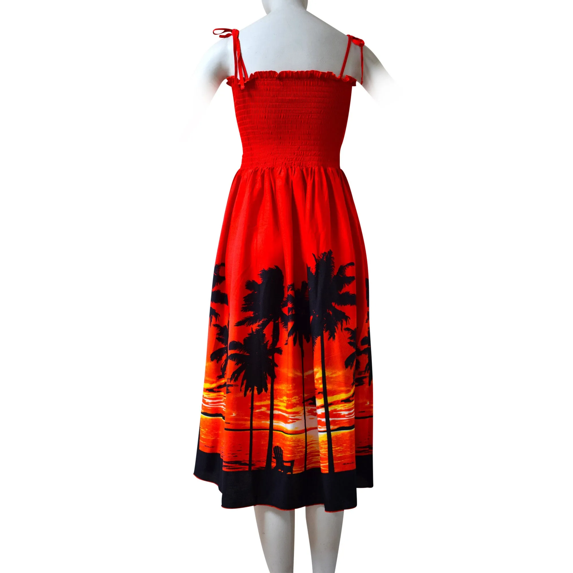 Sunset Border Women's Long Smocked Tube Dress