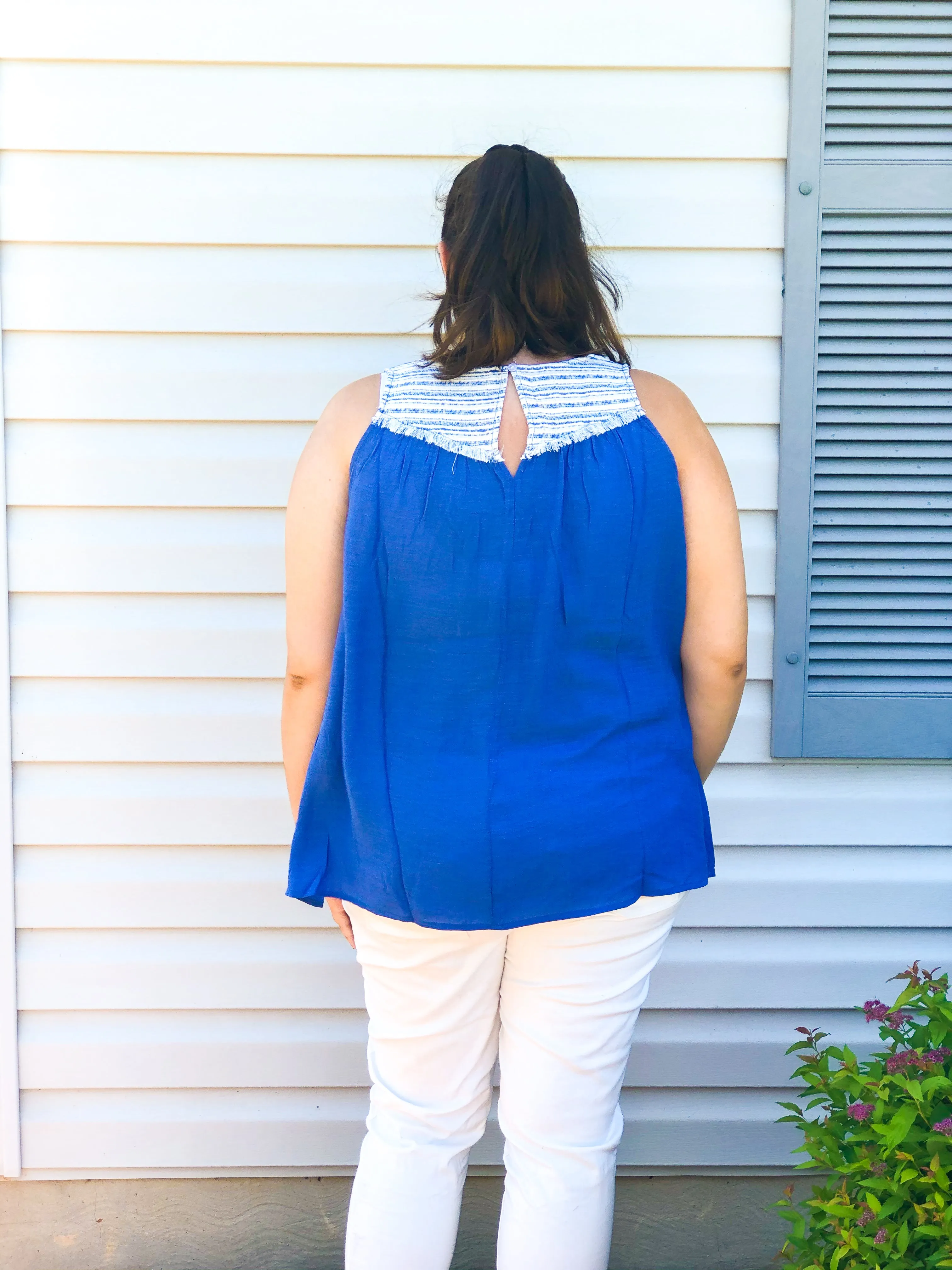 Swingin’ into Summer Contrast Swing Tank