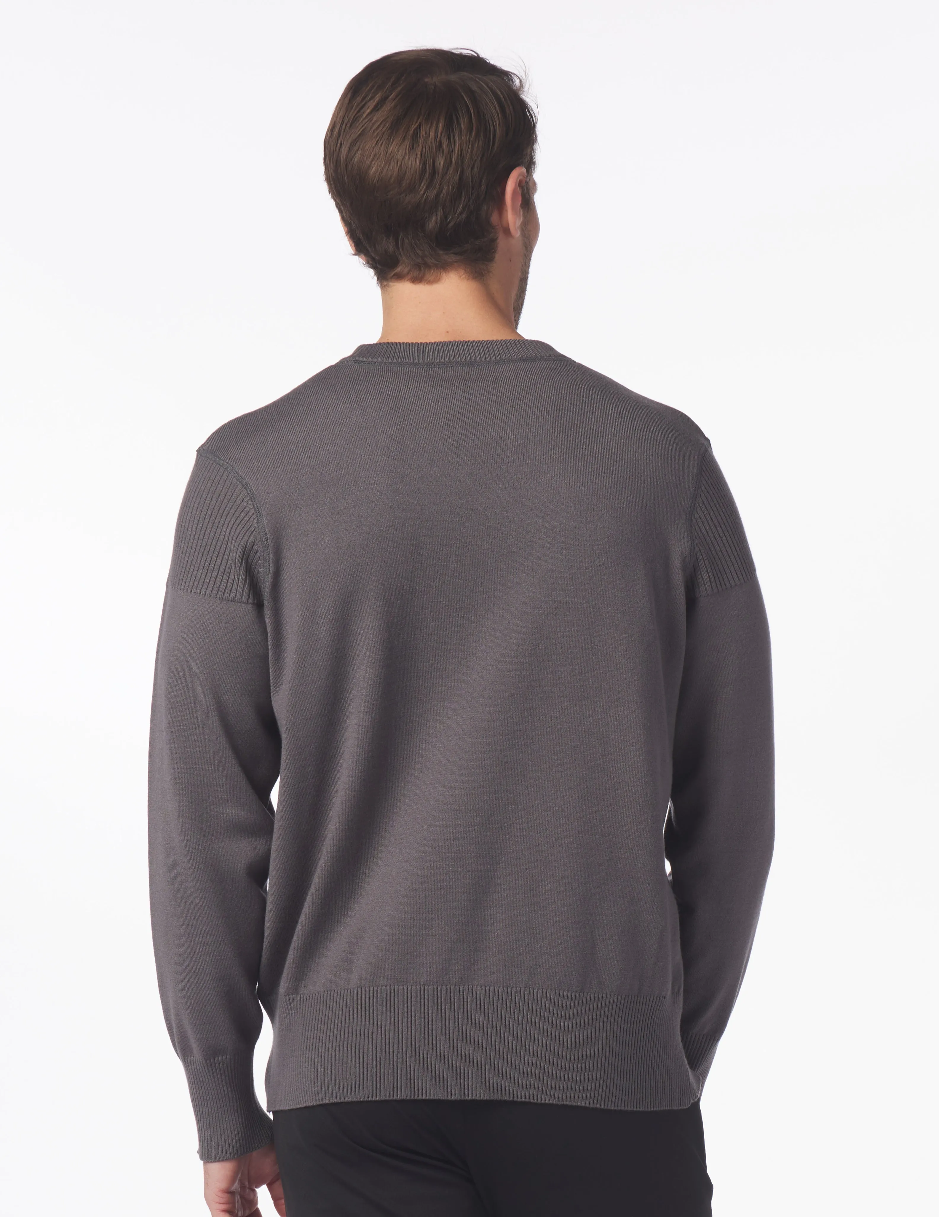 Tactical Crewneck Sweater: Smoke Grey