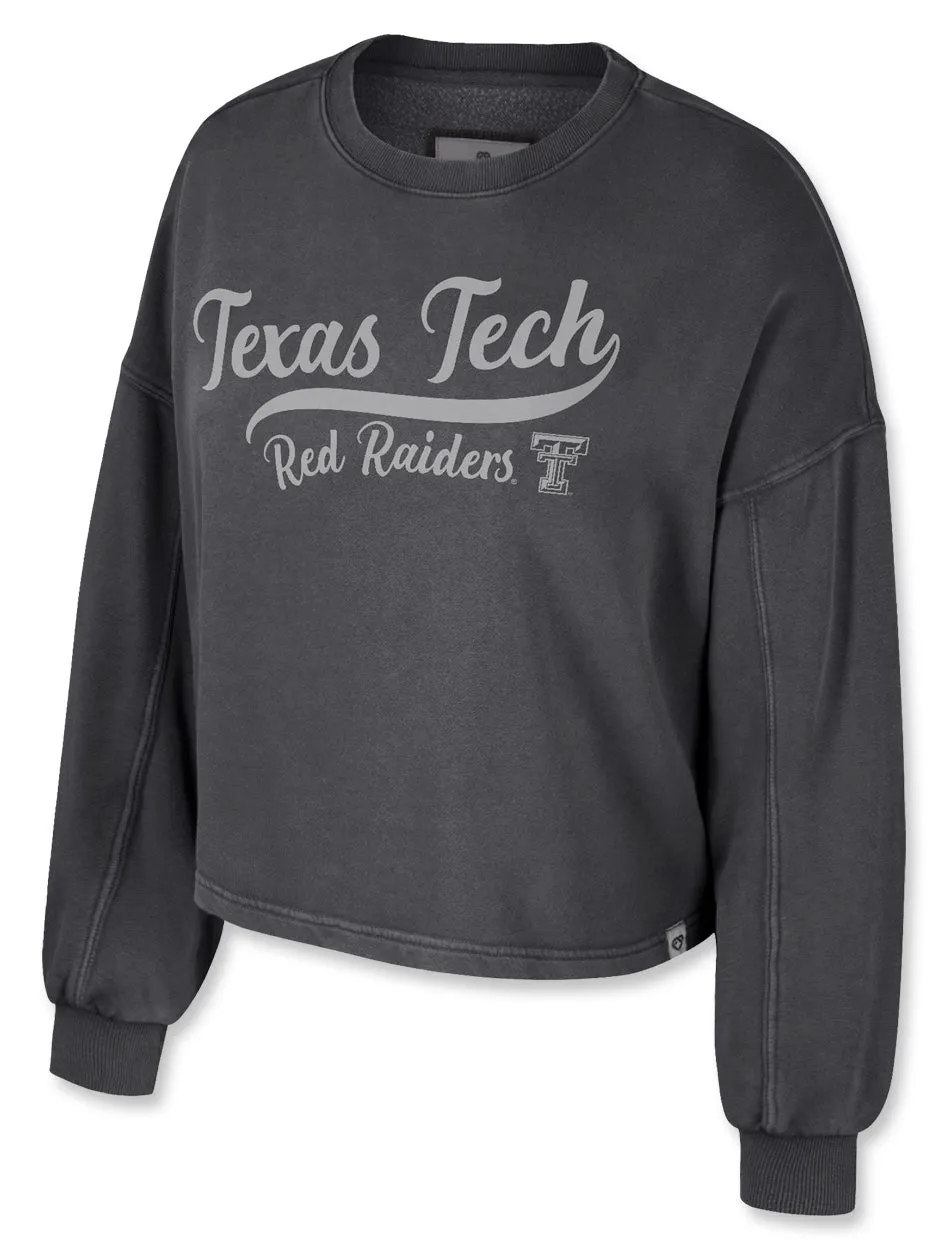 Texas Tech Arena "Taha" Women's Washed Cropped Sweatshirt