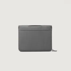 The Eclectic Grey Leather Folio Organizer