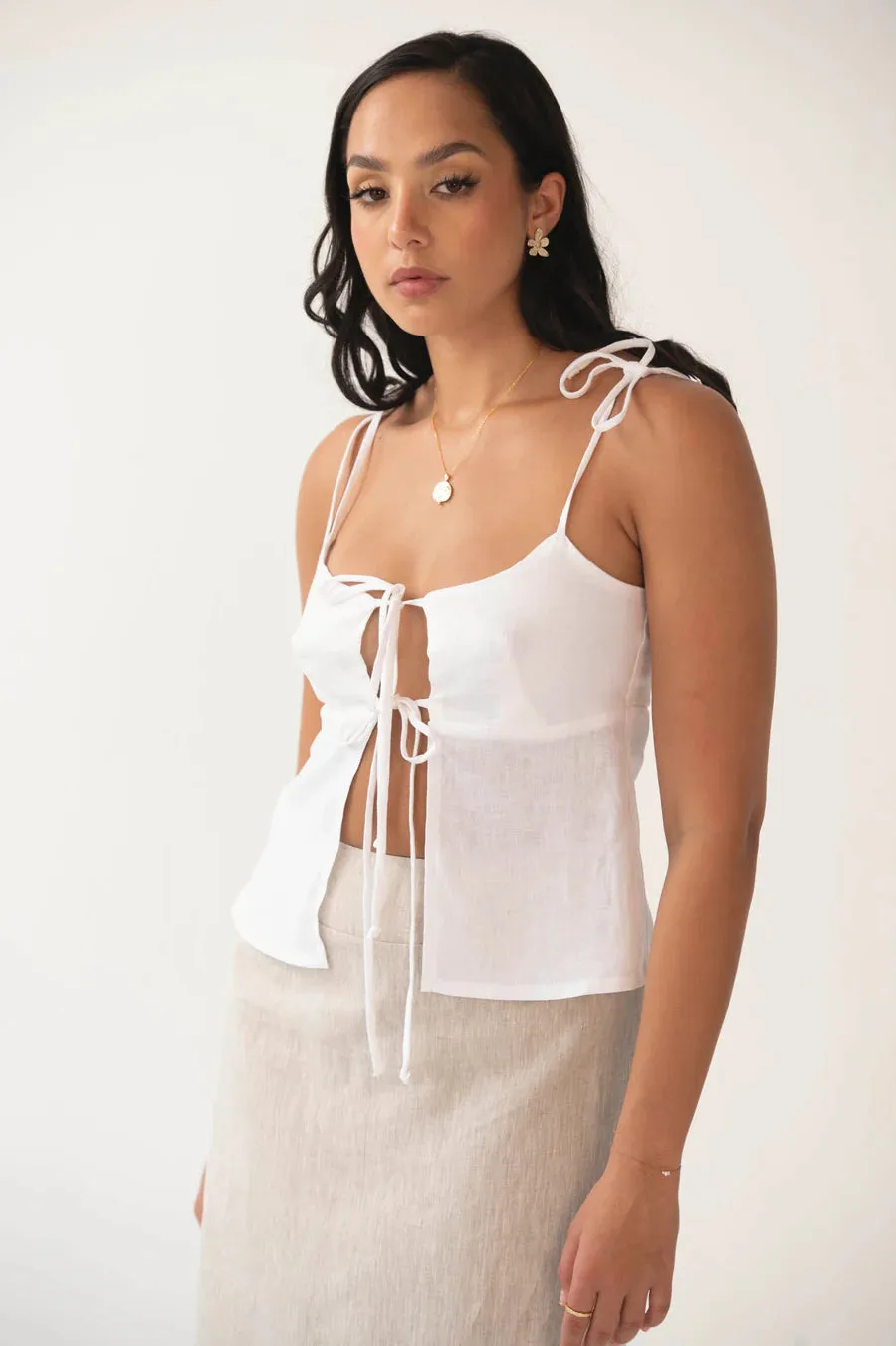 The Rita Top White