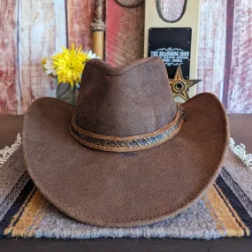 Top Grain Leather Hat the "Forsyth" by Bullhide  4091