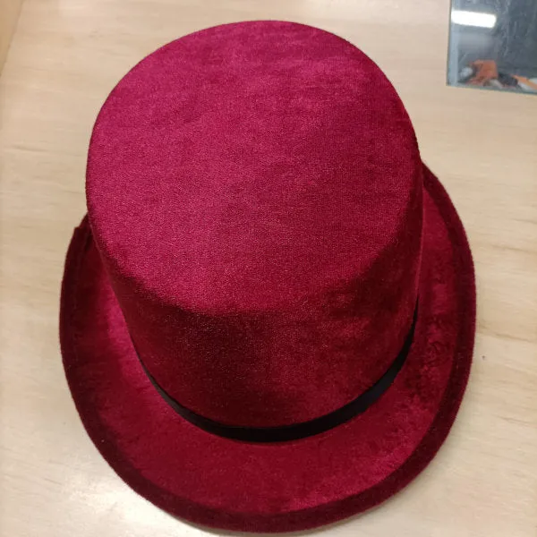 Top Hat Velvet - Maroon