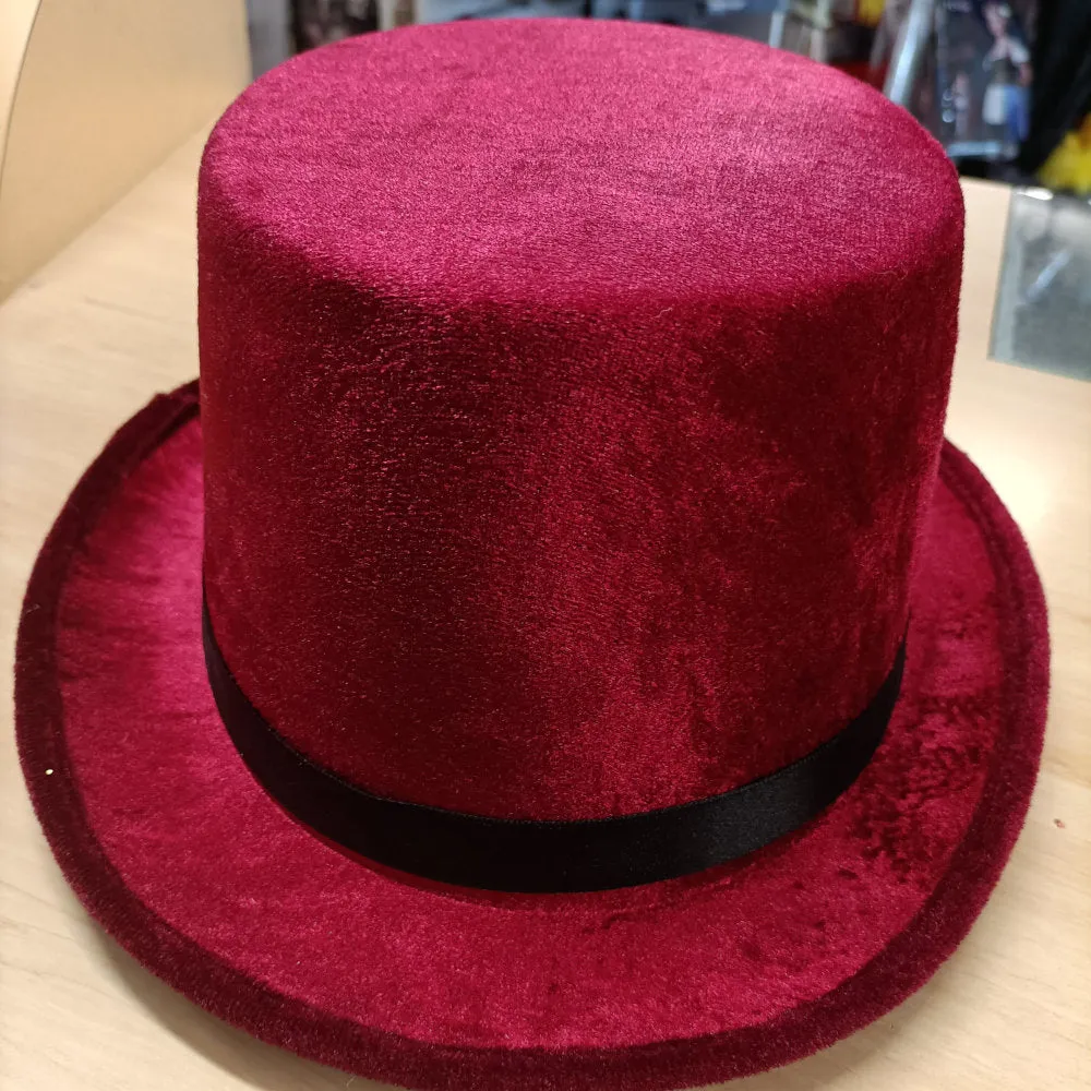 Top Hat Velvet - Maroon