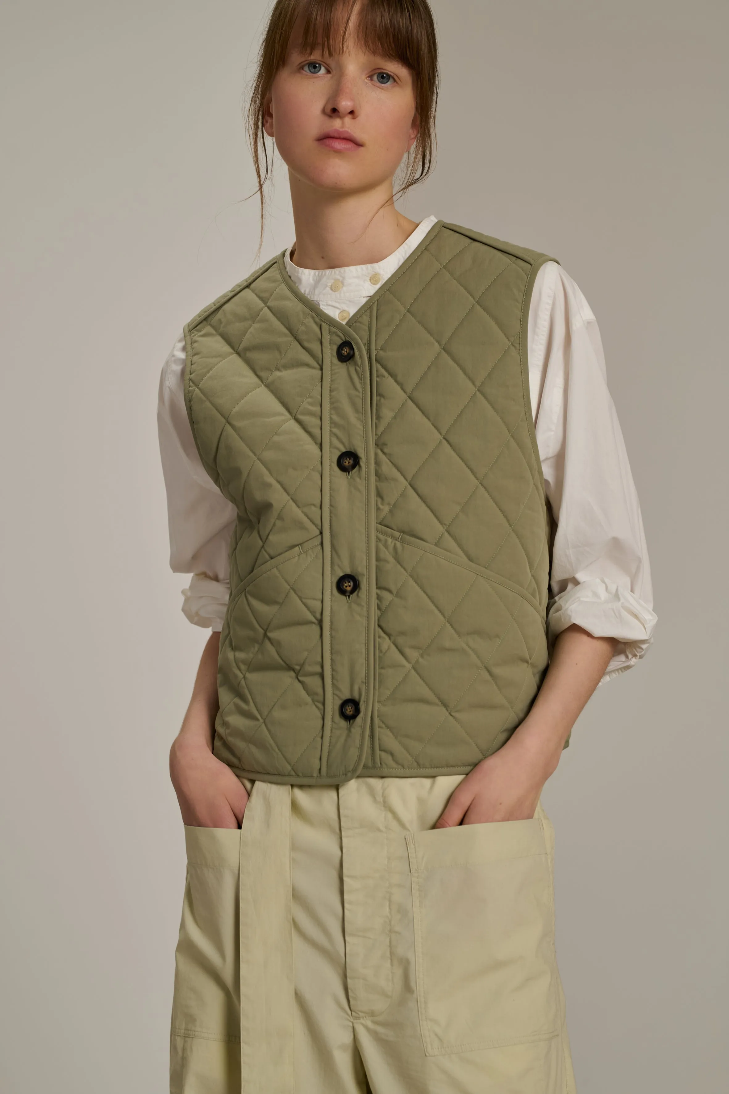 ULLA GREEN BODYWARMER