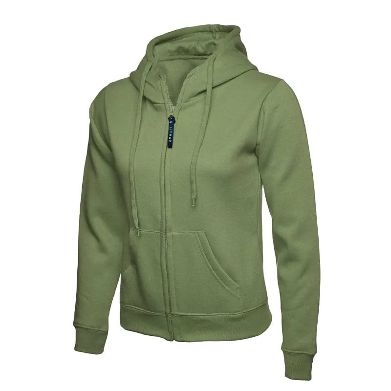 Uneek Ladies Classic Full Zip Hooded Sweatshirt UC505