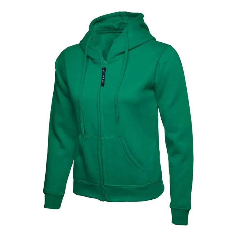 Uneek Ladies Classic Full Zip Hooded Sweatshirt UC505