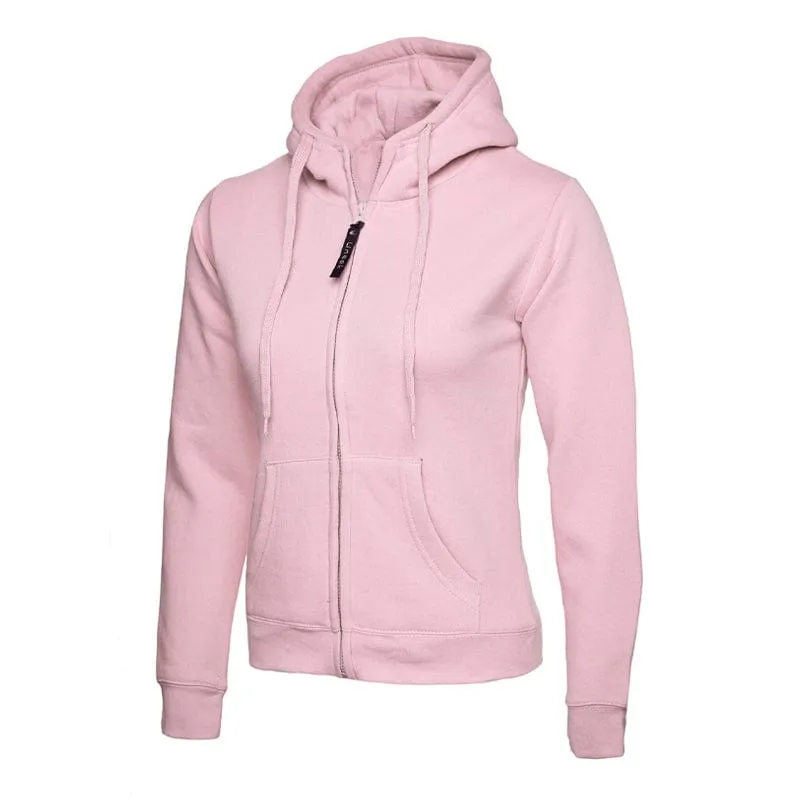 Uneek Ladies Classic Full Zip Hooded Sweatshirt UC505