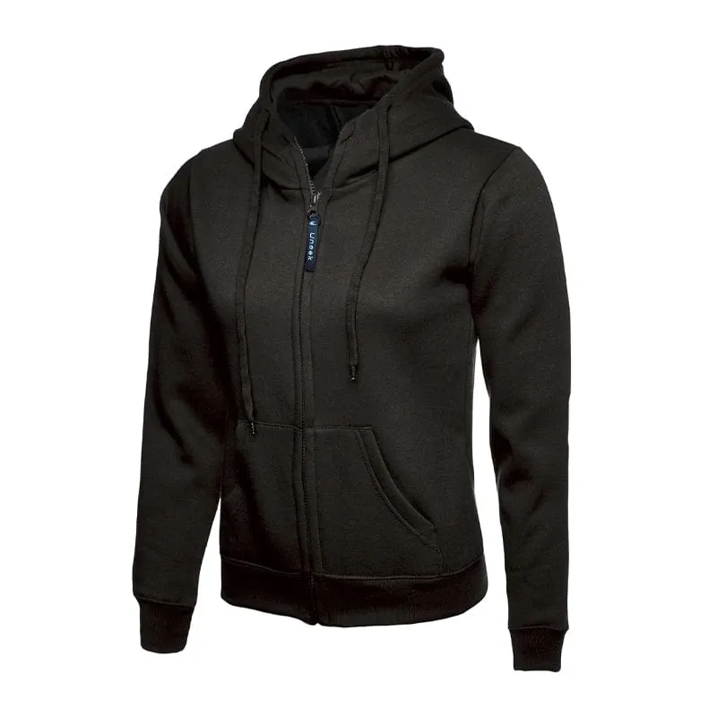 Uneek Ladies Classic Full Zip Hooded Sweatshirt UC505