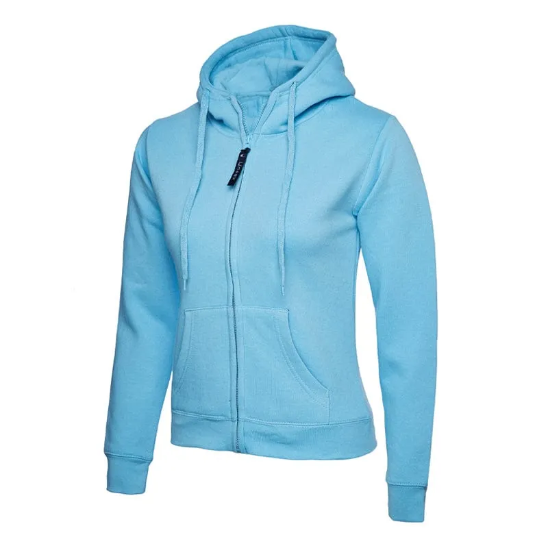 Uneek Ladies Classic Full Zip Hooded Sweatshirt UC505