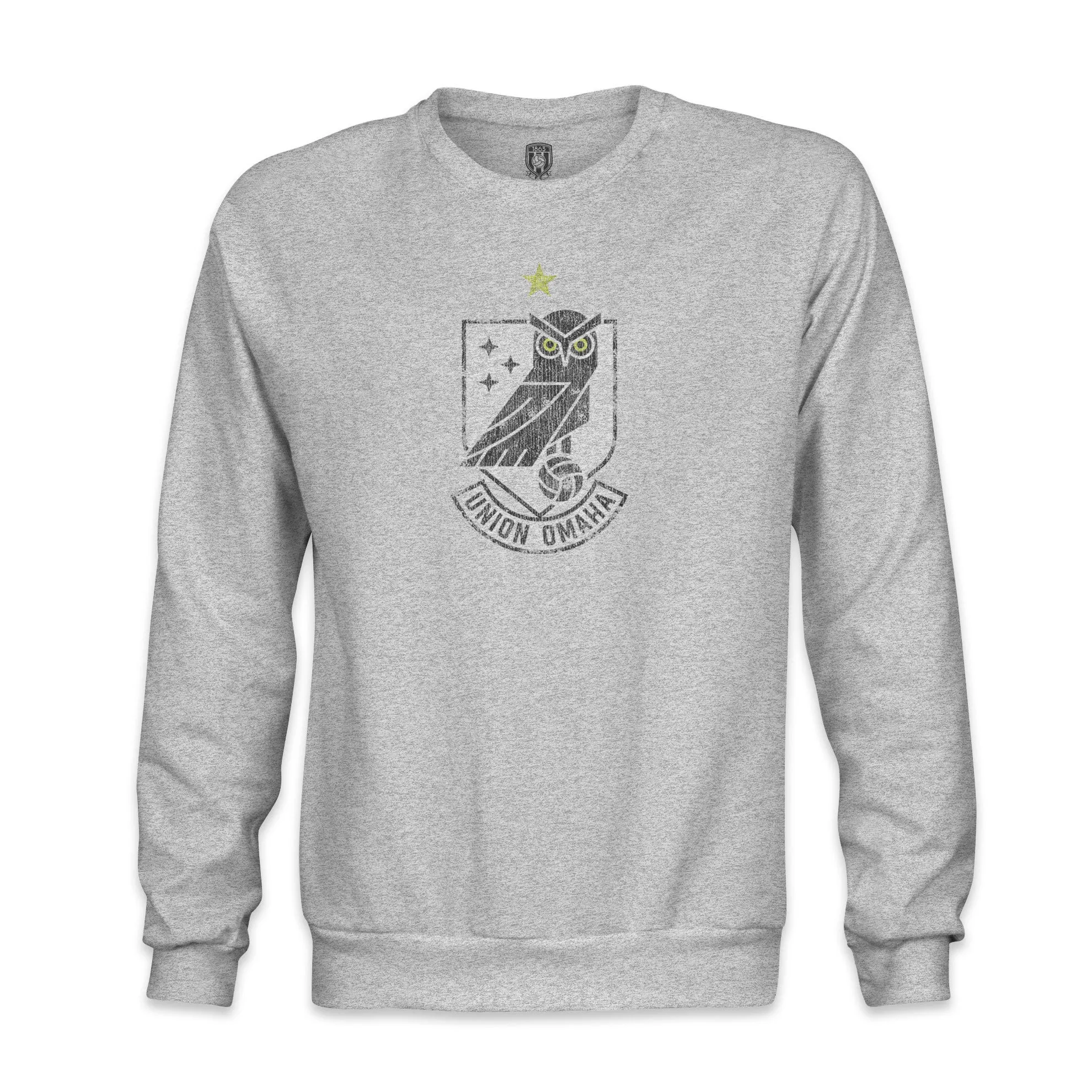 Union Omaha Color Badge Crewneck Sweatshirt - Grey