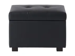 Vegan Leather Storage Ottoman