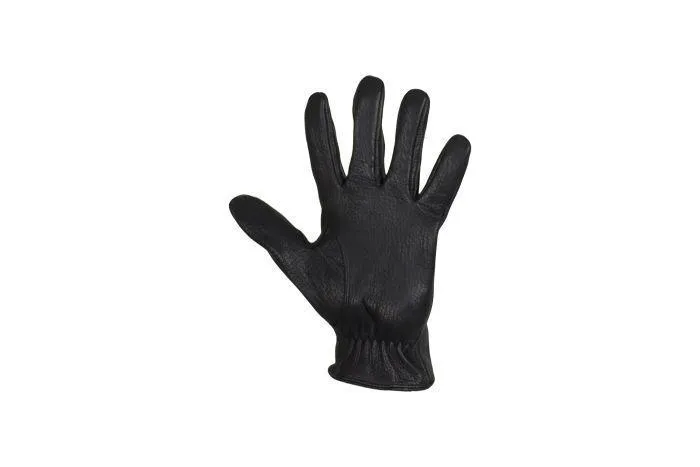 Vented Black Deer Skin Leather Riding Gloves, GLD2050-22-DL