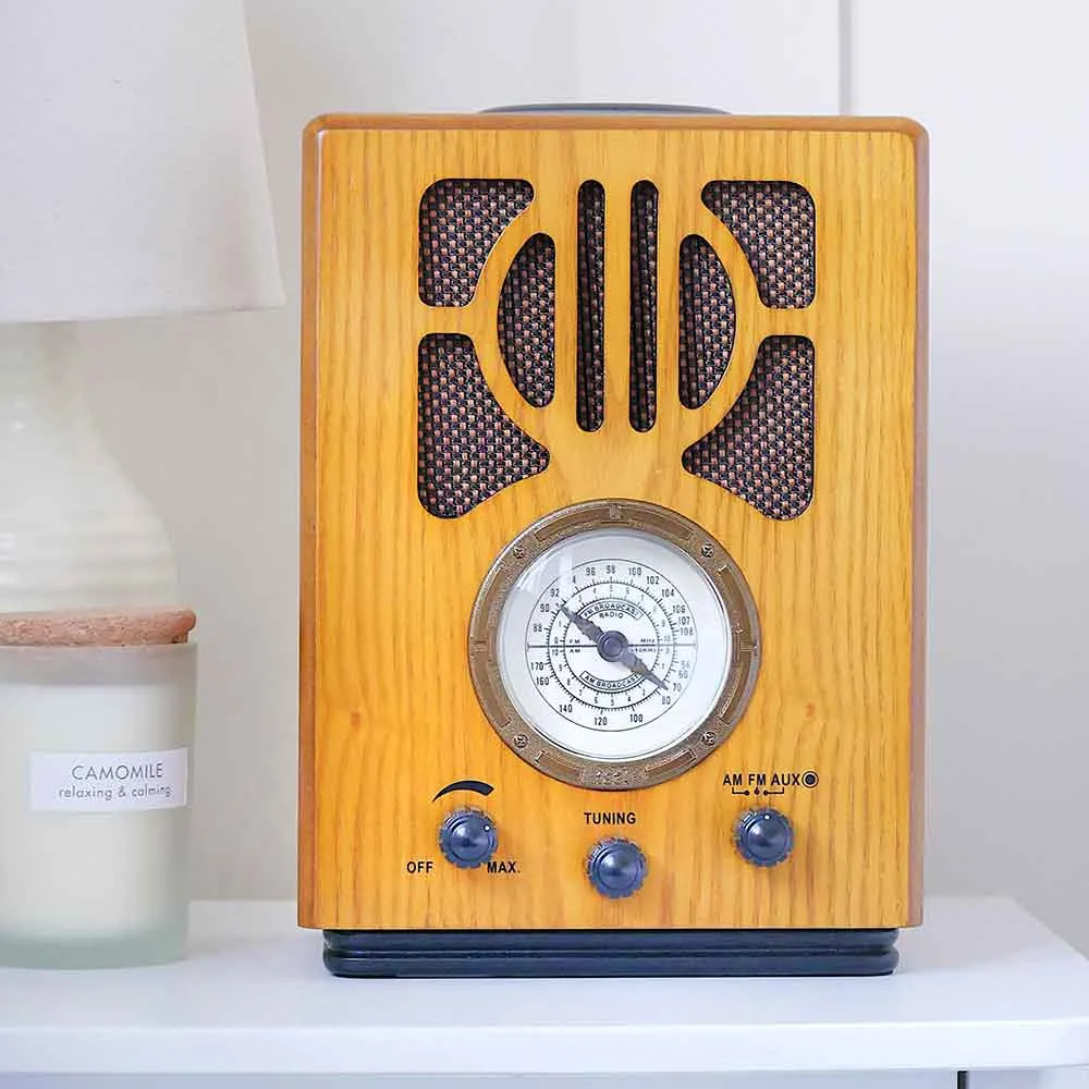 Vintage Radio NR880LXA With Integrated Alexa Dot Gen 3 by Steepletone