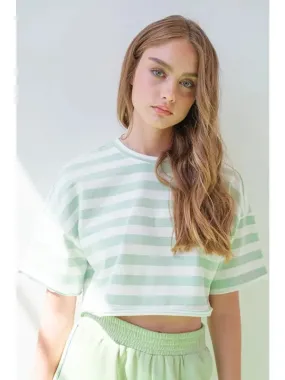 VIOLA STRIPE CROP TOP