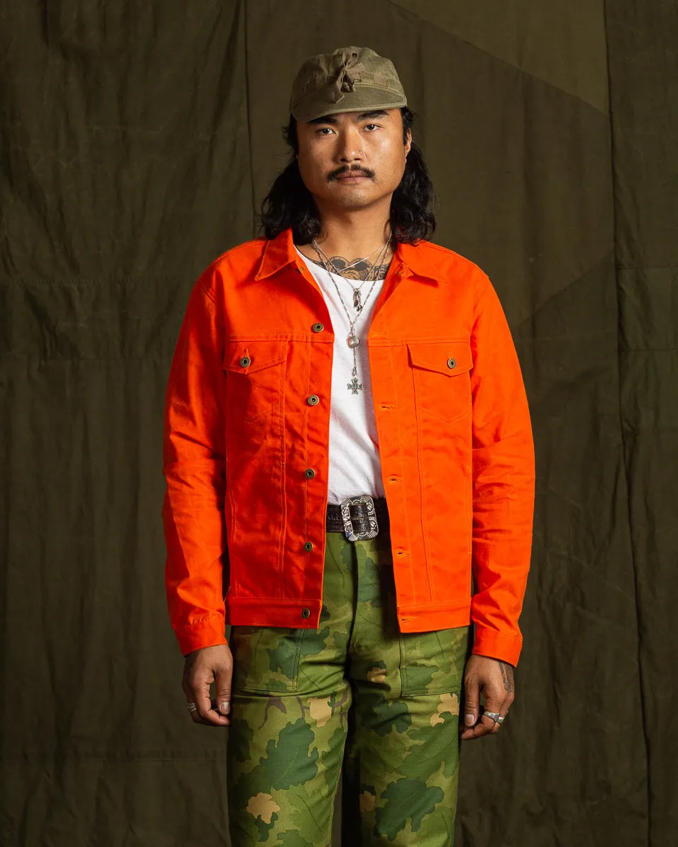 Wax Rider Coat - Orange