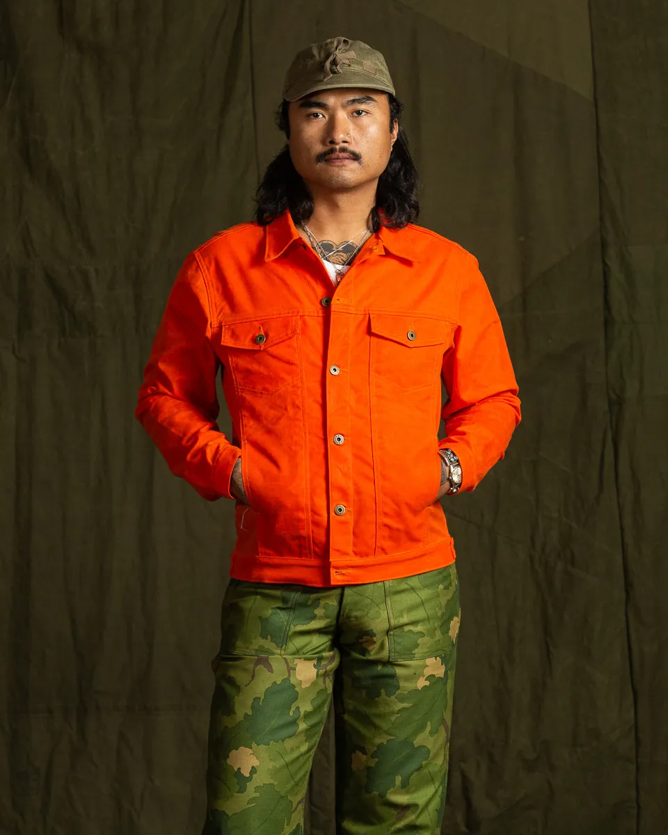 Wax Rider Coat - Orange