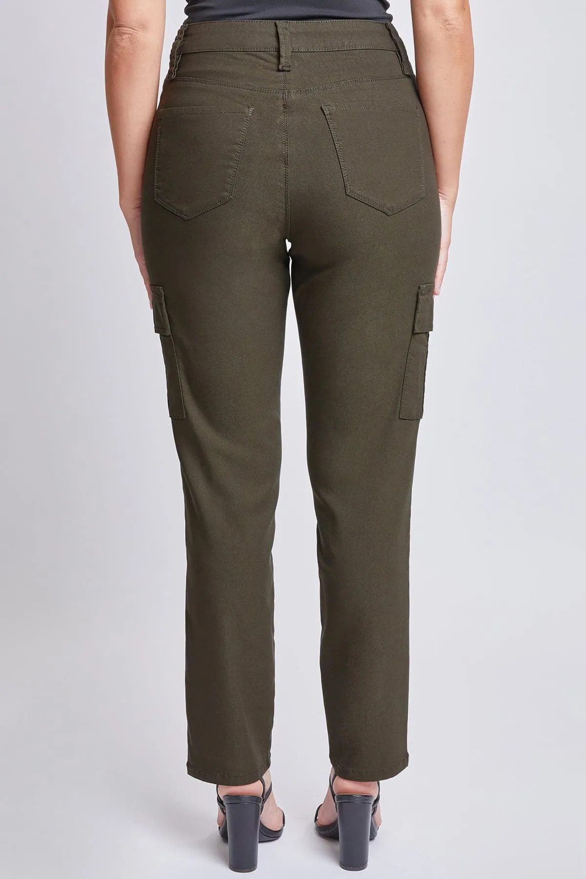 Women's Hyperstretch Straight Leg Cargo Pants, Dark Olive