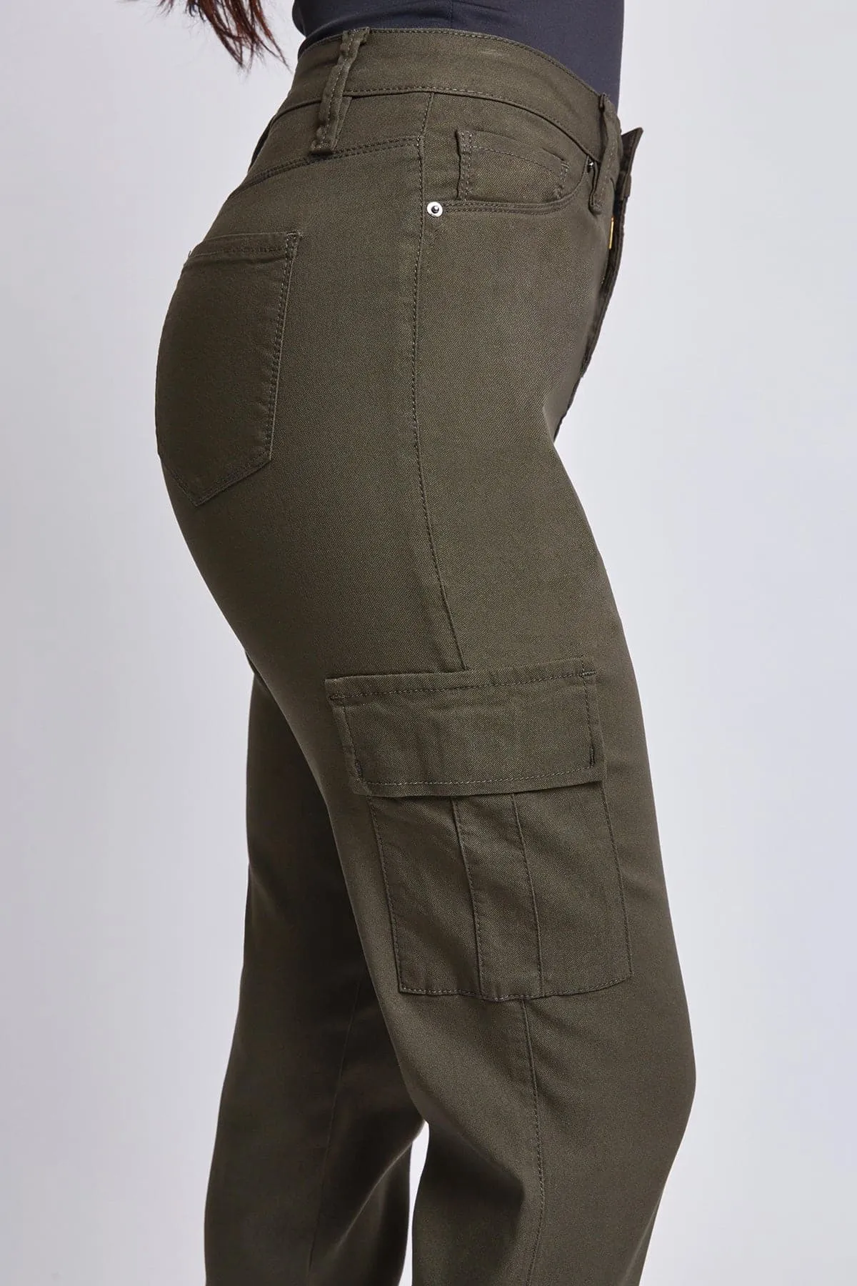 Women's Hyperstretch Straight Leg Cargo Pants, Dark Olive