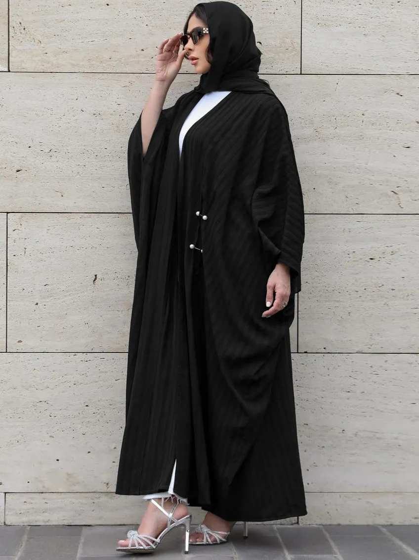 Women's Long Sleeve Solid Color Abaya 464725