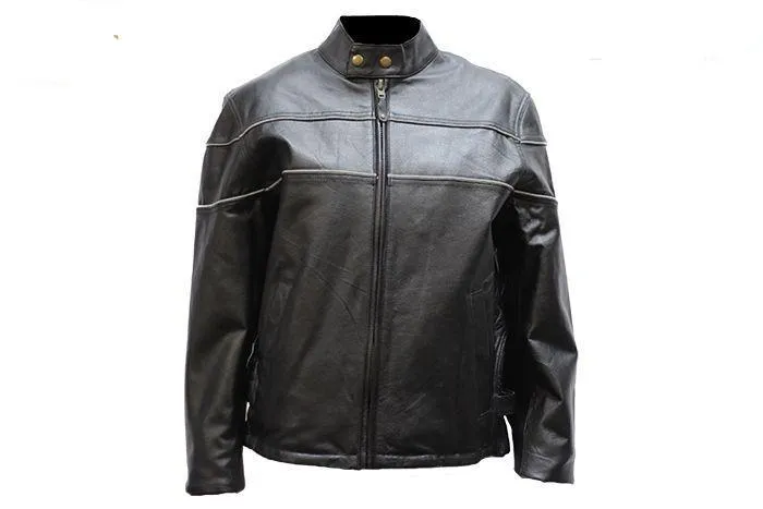 Womens Soft Leather Jacket With Air Vents, LJ900-11-DL