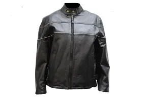 Womens Soft Leather Jacket With Air Vents, LJ900-11-DL