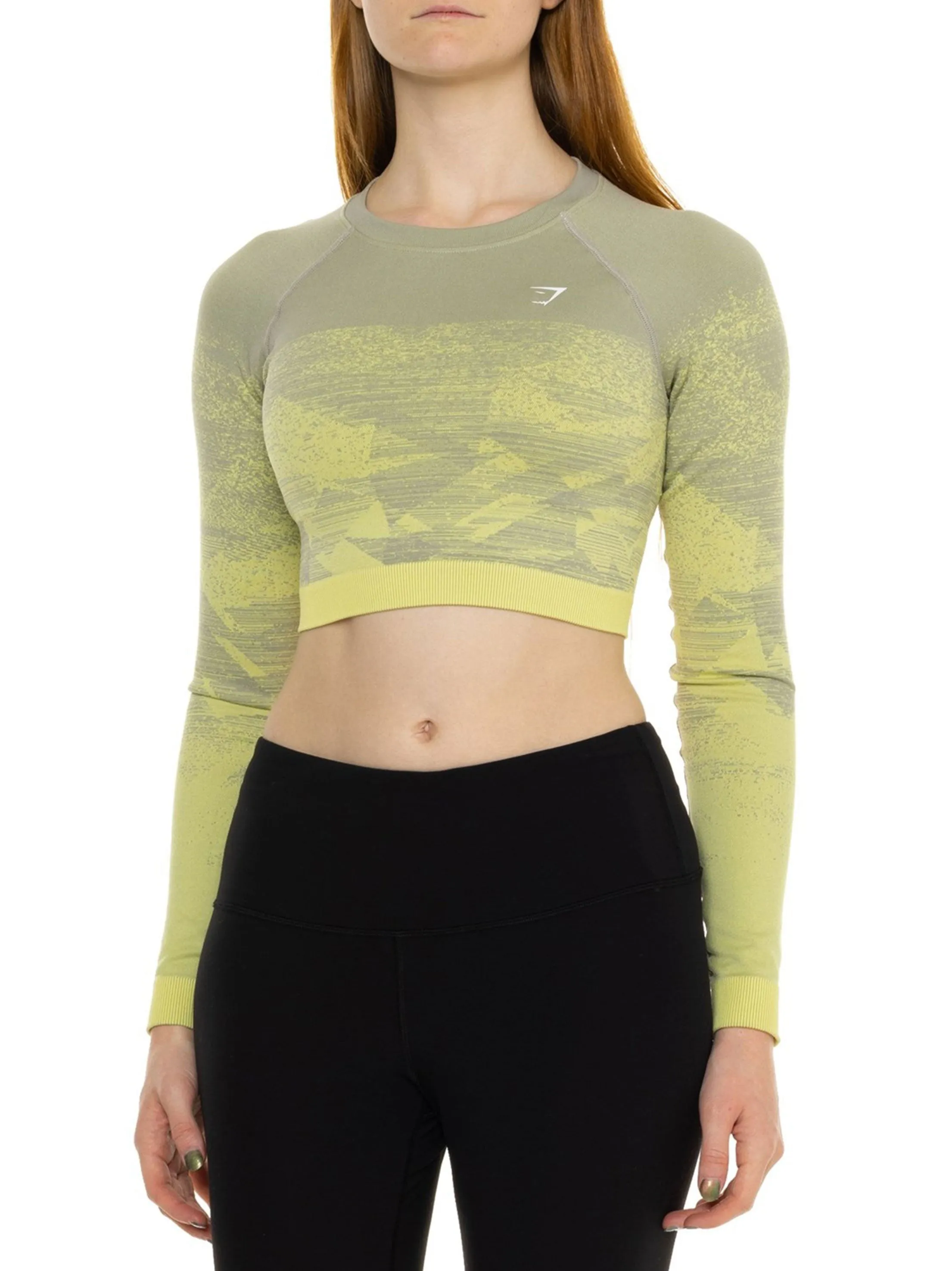 Women's Stretchy Cropet Sport Top,Olive