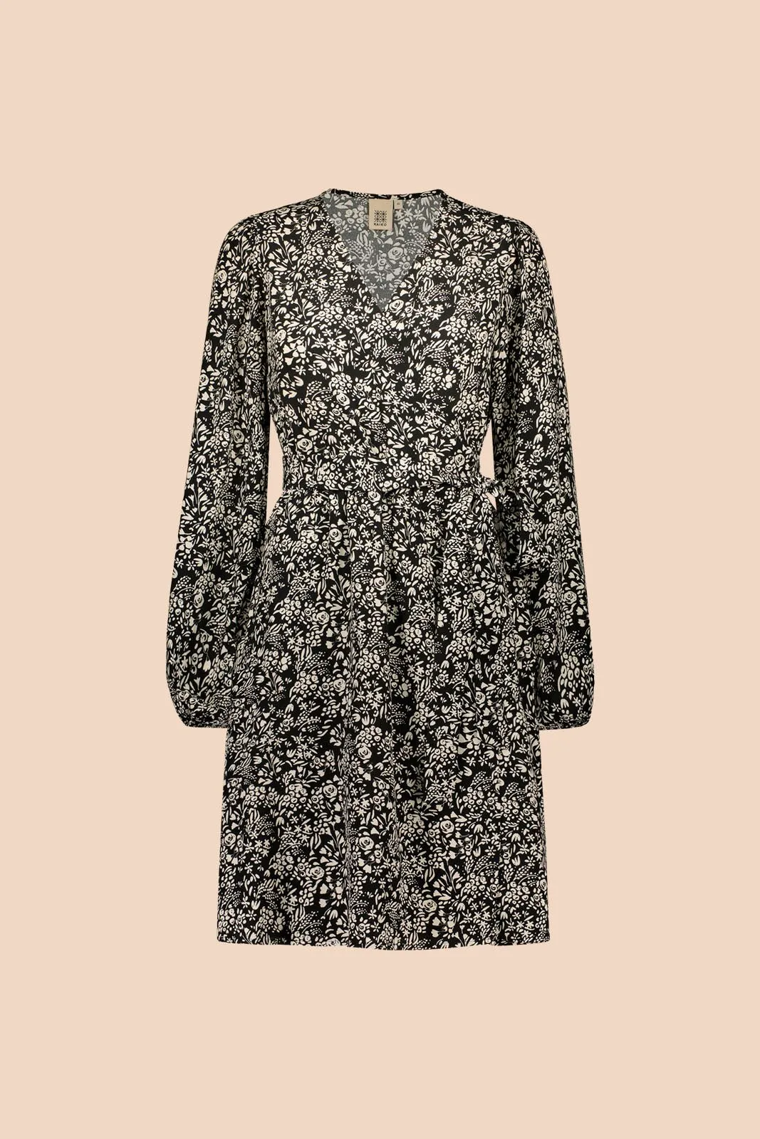 Wrap Dress, Night Meadow