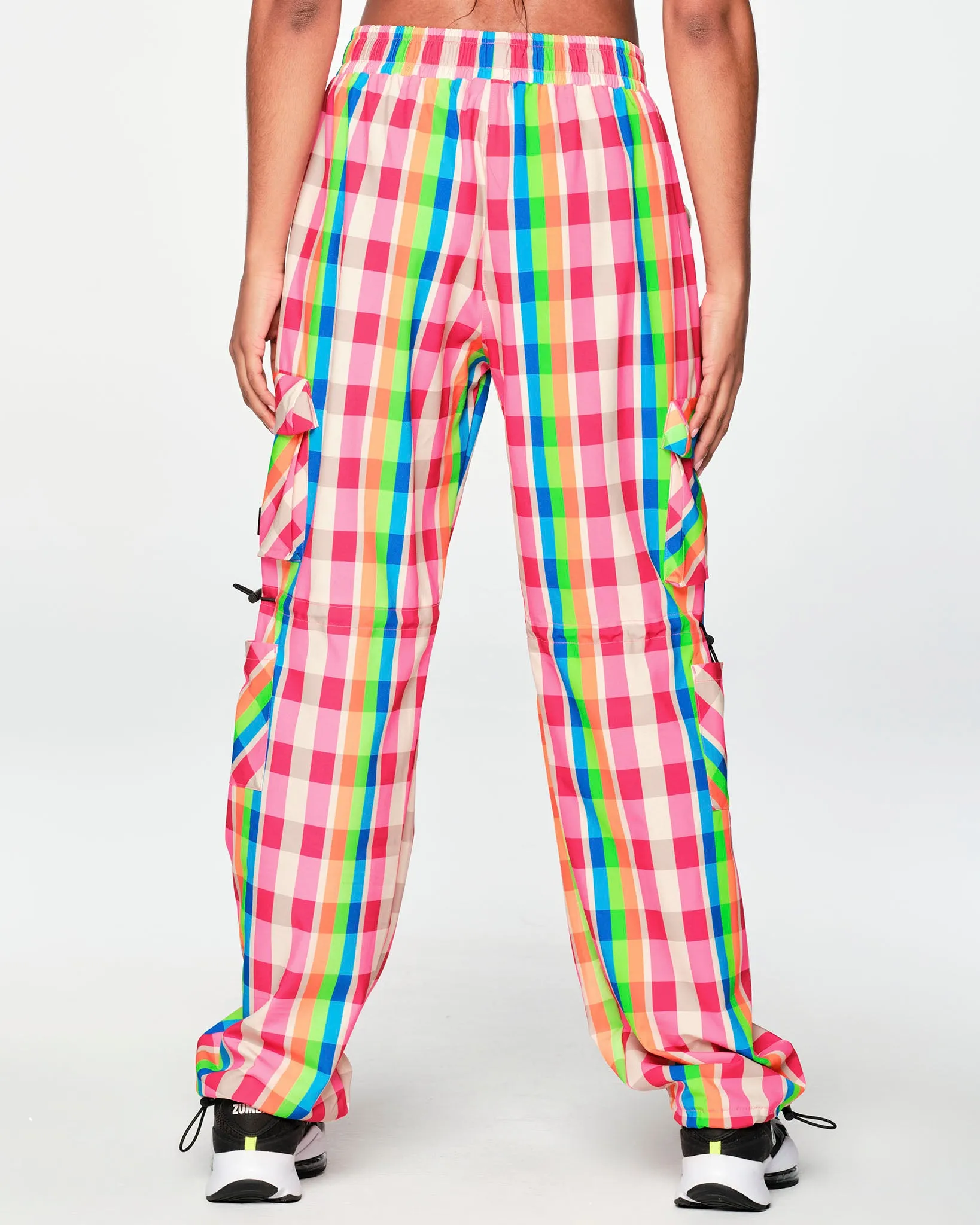 Zumba Plaid Pop Cargo Pants